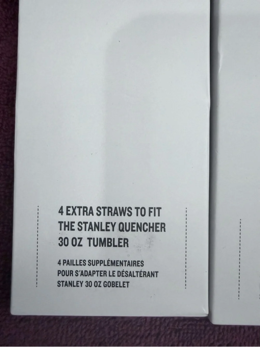 Stanley White Quencher Tumbler Straws - Pack of 8 - Picture 3 of 3